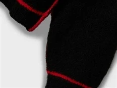 Name It striktrøje sort med rød detalje